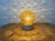 Vintage White Porcelain and Glass Ceiling Light, 1970s For Sale - Image 6 of 14