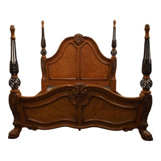 Aico Furniture Amaretto Paradisio Collection Contemporary Italian Provincial King Size Bed 52015-53 For Sale