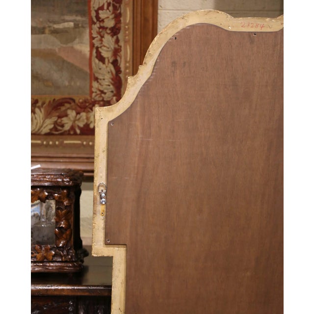 Mid-Century Italian Neoclassical Carved Giltwood Wall Mirror For Sale - Image 11 of 11