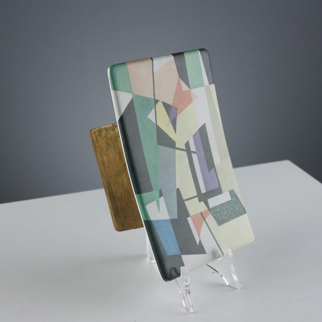 Plastic and Brass Handles, Set of 2 For Sale - Image 5 of 8