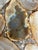 Contemporary Brazilian Natural Agate Inlay Round Accent Table For Sale - Image 3 of 9