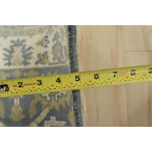 Oushak Rug 3'2'' X 5' Gray Wool Traditional Hand-Knotted Oriental Carpet For Sale - Image 10 of 12