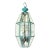 Vintage Hexagonal Solid Brass Hanging Lantern / Foyer Pendant Light 24”h X 10” W For Sale