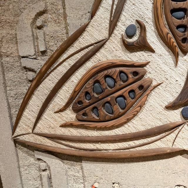 Abstract Paul Hollowend Carved Wood Abstract Wall Art Post-Modern For Sale - Image 3 of 17