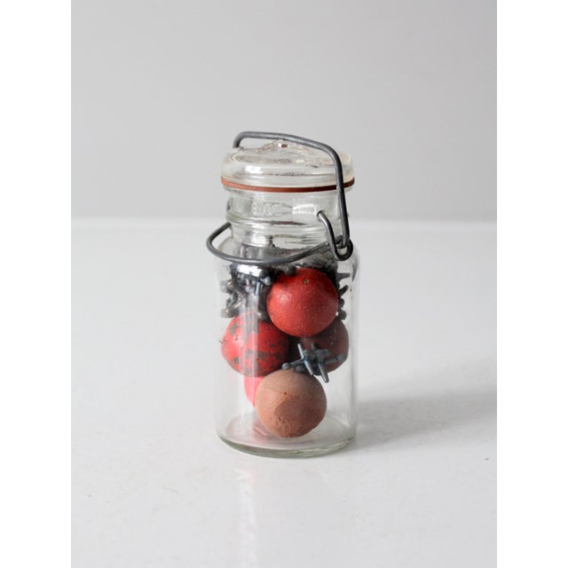 Mid-Century Jacks in Glass Jar For Sale - Image 11 of 12