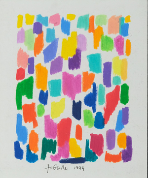 Françoise Galle, Abstract Mosaic, 1940, Pastel on Paper