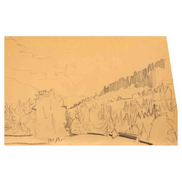 Reynold Arnould, Landscape, 1979, Drawing For Sale