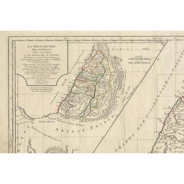 Map of the Twelve Tribes of Israel, 1798 For Sale - Image 3 of 9