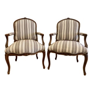 Louis XV Style Chairs a Pair For Sale