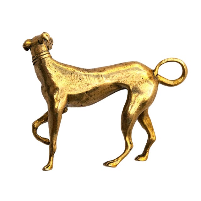Early 21st Century Early 21st Century Miniature Bronze Greyhound Figurine For Sale - Image 5 of 7