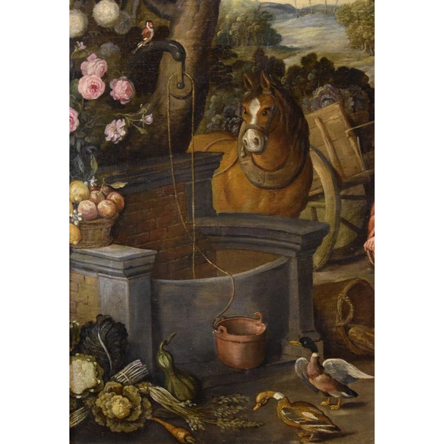 Workshop of Jan Brueghel the Younger, Noli Me Tangere, 1650, Oil on Canvas For Sale - Image 6 of 16