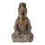 18th Century or Earlier Chinese Yuan Ming Style Carved Wood Buddha For Sale