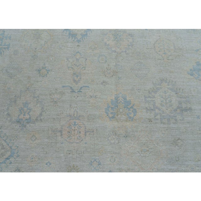 Oushak Square Rug 15' x 14'6" #16872 For Sale In Houston - Image 6 of 8