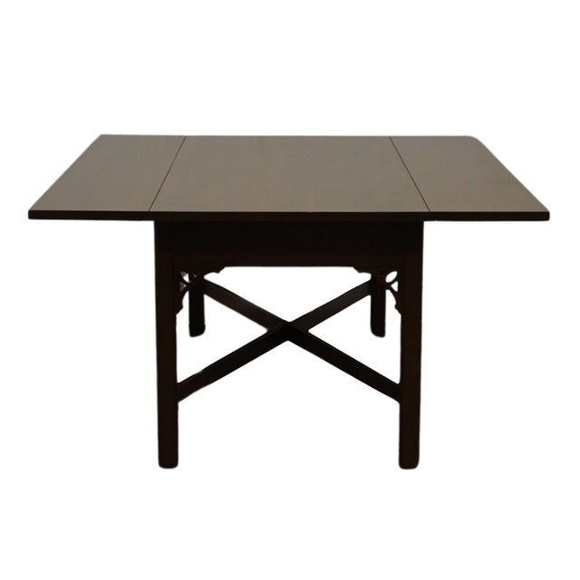 Brown Kittinger Williamsburg Solid Mahogany Traditional Style 42" Accent Drop Leaf Coffee Table For Sale - Image 8 of 12