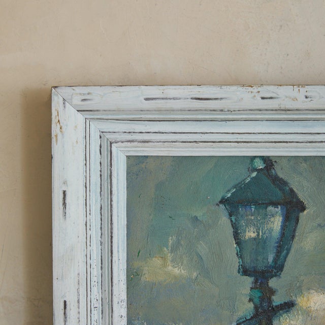 Vintage Oil on Canvas Landscape Painting For Sale - Image 4 of 11