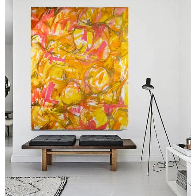 "Limelight" by Trixie Pitts Large Abstract Expressionist Oil Painting For Sale In Nashville - Image 6 of 12
