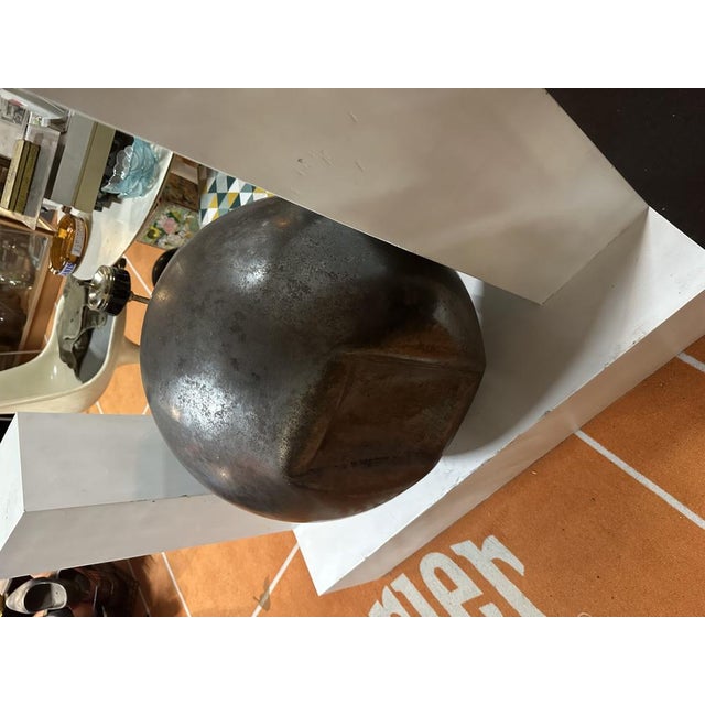 Industrial Vintage Sculpture in Metal, 1980s For Sale - Image 3 of 4