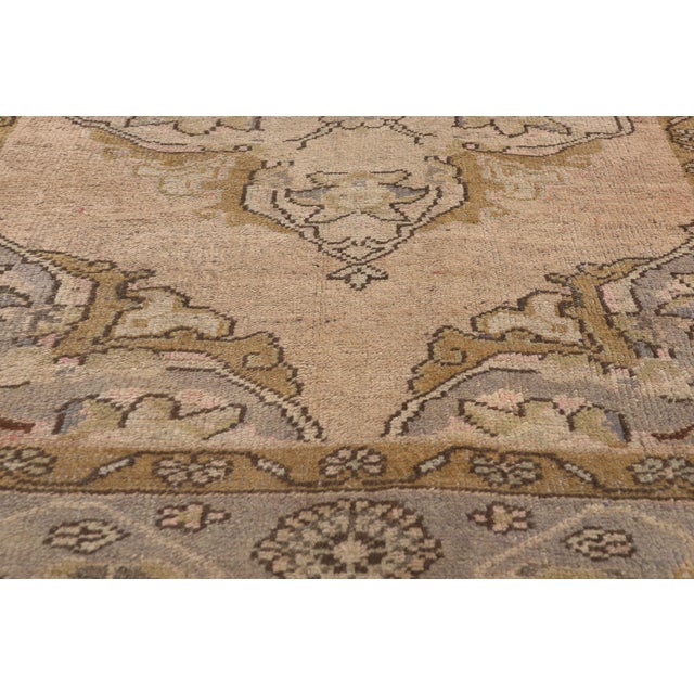 Mid 20th Century Vintage Turkish Oushak Rug, 05'02 X 10'09 For Sale - Image 5 of 10