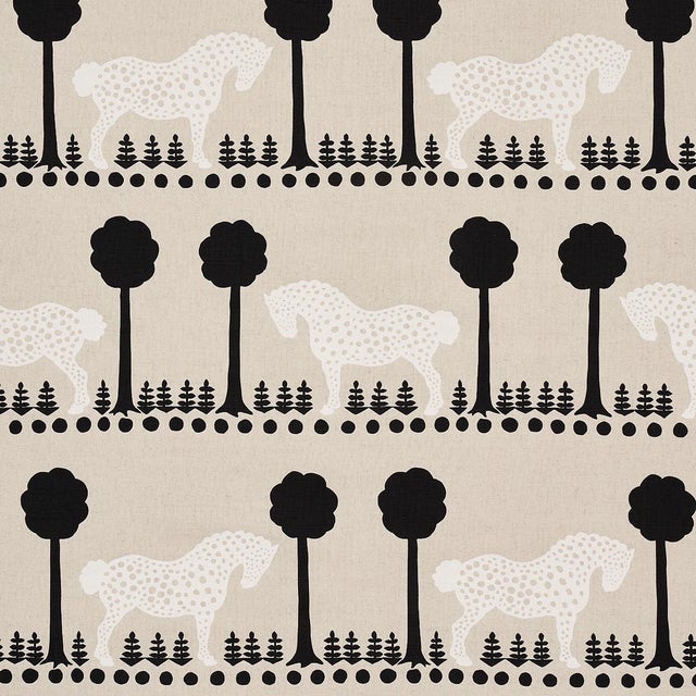 Not Yet Made - Made To Order Sample - Schumacher Polka Dot Pony Fabric in Natural For Sale - Image 5 of 5