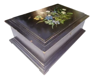 Antique Lacquer Jewelry Box, 1890s