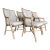 Vintage McGuire Passage Dining Armchairs, Set of 4 – Cane Back Rattan For Sale