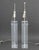 Metal Modern Clear Acrylic and Chrome Table Lamps, Pair For Sale - Image 7 of 7