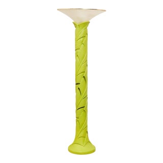 Mid 20th Century Chartreuse Green Post Modern Floor Lamp For Sale