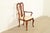 Thomasville Thomasville Queen Anne Carved Solid Mahogany Armchair For Sale - Image 4 of 11