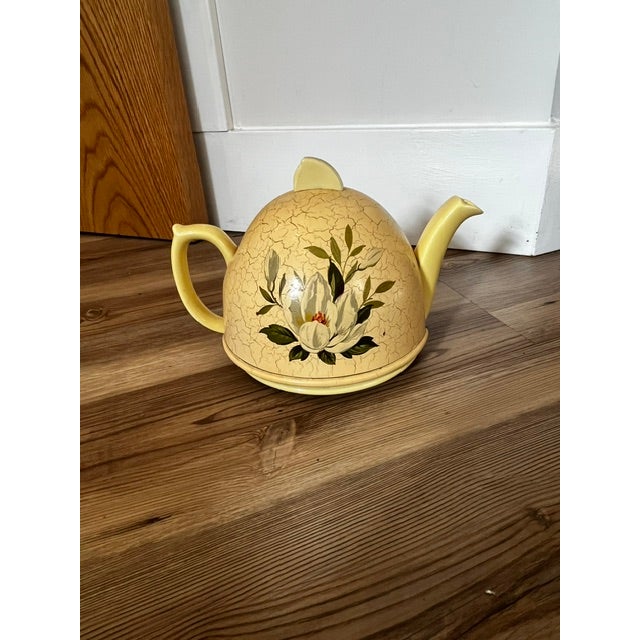 Mid 20th Century Ceramic Teapot With Felt Warmer Insulator Cover For Sale - Image 15 of 16