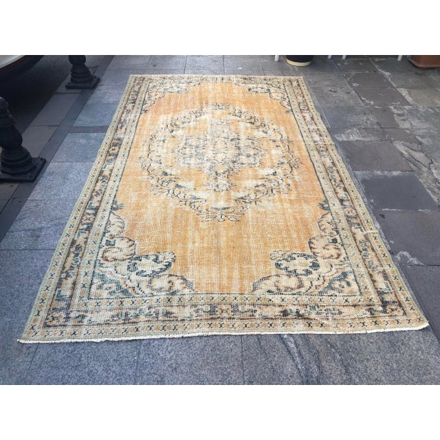 Textile 1960s Vintage Handmade Nomadic Area Rugs- 5′6″ × 9′3″ For Sale - Image 7 of 11