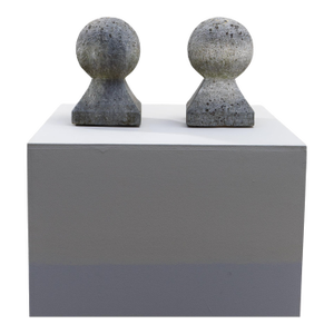 19th Century Belgian Blue Stone Sculptures - A Pair
