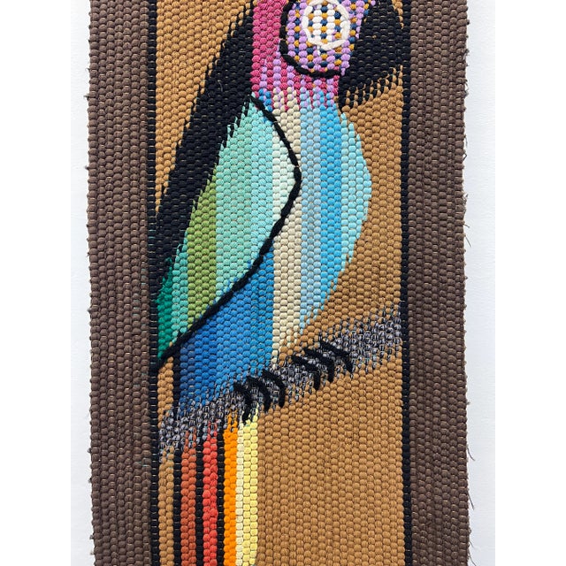 Eila Ampula Brazilian Modern Parrot Wall Art Tapestry For Sale In Miami - Image 6 of 10