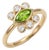 Peridot Marquise Cut Ring | August Birthstone Ring | Unique Style Gemstone Statement Us 7 For Sale