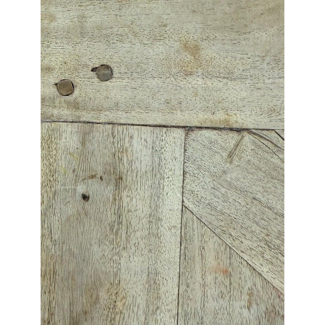 Large European Rustic Coffee Table With Parquetry Top and Barley-Twist Base For Sale - Image 9 of 16