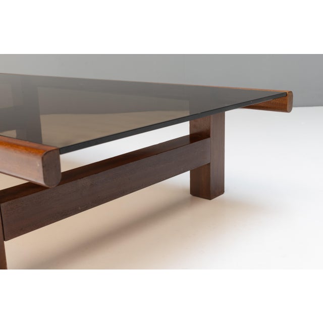 Wood Mid-Century Brutalist Coffee Table, 1970s For Sale - Image 7 of 9