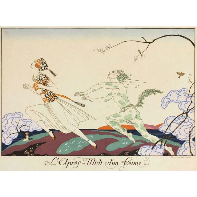 L'apres-midi d'un Faune - Original Pochoir by G. Barbier - 1920 1920 For Sale
