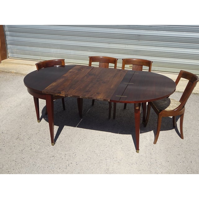 Empire Extendable Half-Moon Console Table, 1950s For Sale - Image 9 of 18