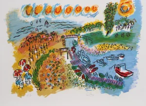 Wayne Ensrud, Potters Point, Lithograph