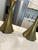 Milo Baughman 70s Vintage Brass Flared Trumpet Table Lamps Attributed to Tony Paul - A Pair For Sale - Image 4 of 12
