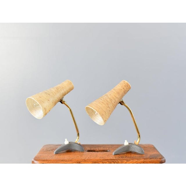 Gold Mid-Century Table Lamps by Cosack 1950s, Set of 2 For Sale - Image 8 of 8