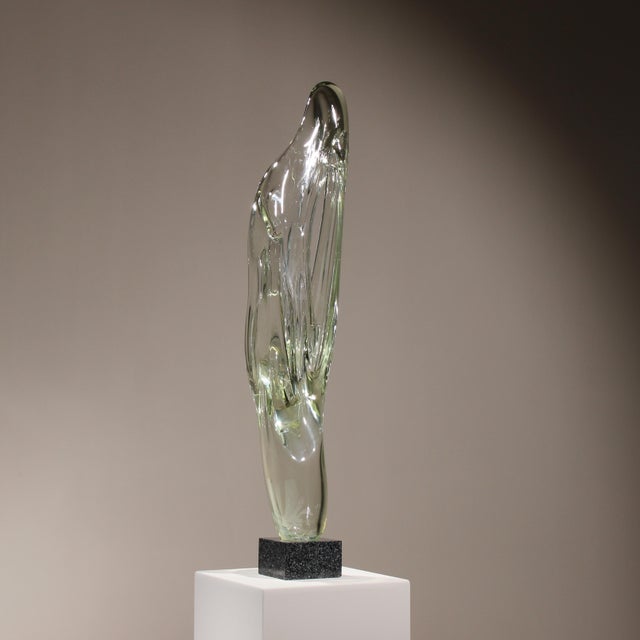 Eastern European Glass Caviersecha Sculpture, 1987 For Sale - Image 16 of 17