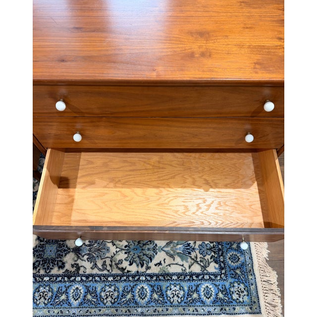 1960s Pair of Drexel Declaration Walnut 3-Drawer Dressers by Kipp Stewart | Mid-Century Modern For Sale - Image 15 of 18