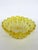 Yellow Gold Amber Glass Diamond Pattern Candy Nut Dish Bowl For Sale - Image 9 of 11