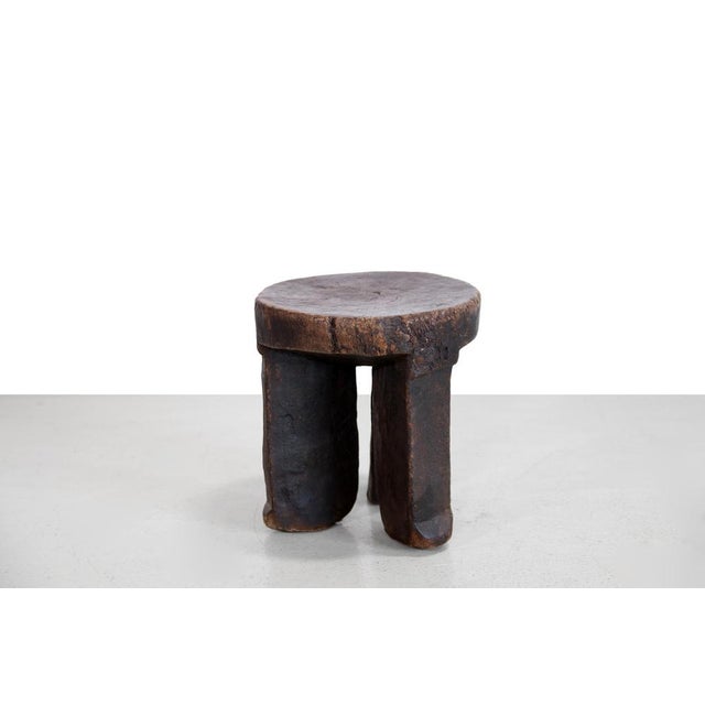 Mid-Century Modern Antique African Stool, Tanzania For Sale - Image 3 of 5