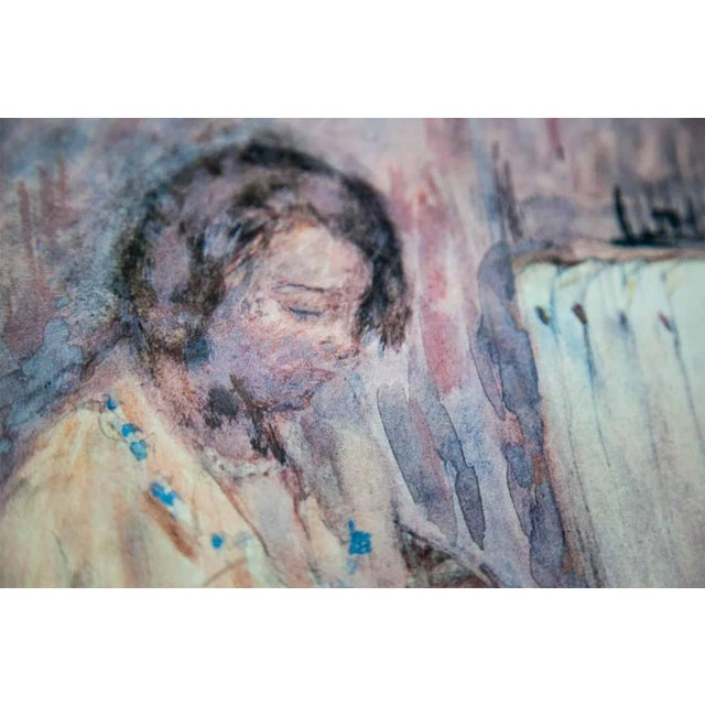 Limited Edition Pierre Bonnard Lithograph. Size : 40cm x 50cm. Frame: 20in. x 24in. Sur les presses de Grafiche Milani,...