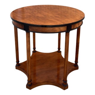 Late 20th Century Biedermeier Inspired Neoclassical Occasional Table For Sale