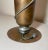 Metal Antique Arts and Crafts Hammered Copper Silver Metal Trumpet Vase Sculpture For Sale - Image 7 of 11
