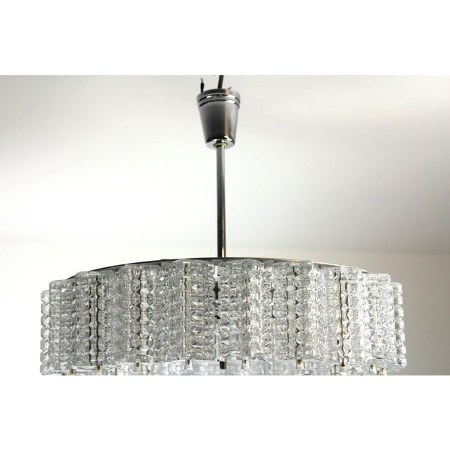 Chandelier from Stölzle, 1960s For Sale - Image 13 of 14
