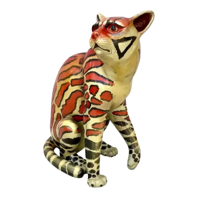 Sergio Bustamante Jaguar Sculpture For Sale