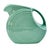 Ceramic Vintage Fiesta Light Green Disc Pitcher 7.5" (64 Oz), C. 1936–1951 For Sale - Image 7 of 11